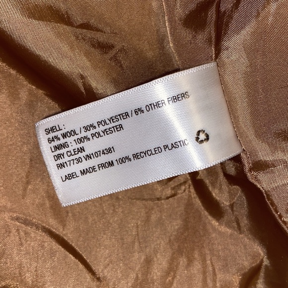 Wool Trench Style Coat - Picture 5 of 5